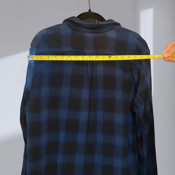 Joe Fresh Navy Check Button-Down Shirt – Men’s L - Picture 6 of 6